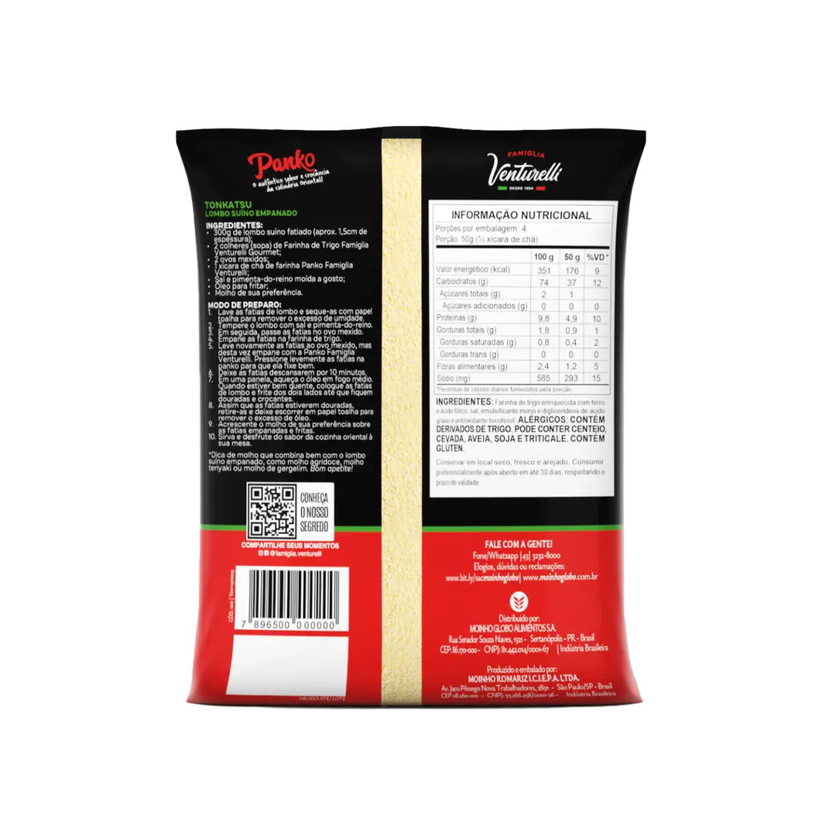 Farinha para empanar Panko